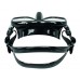 Mask Scorpena D, frameless, black silicone / black