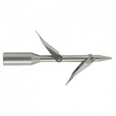 Staggered short barbs harpoon stainless steel